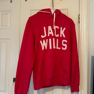 JACK WILLS Womens Graphic Hoodie Jumper UK 10, US 6 (Small)